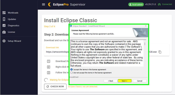 Accept EULA
