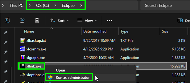 Run As Admin